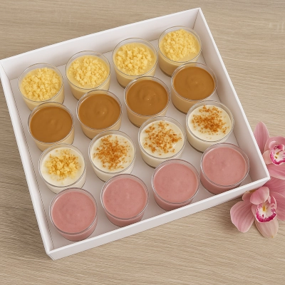 כוסות מוס גבינה בטעמים